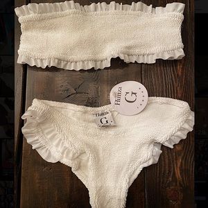 Hunza G London bandeau bikini BRAND NEW WITH TAGS!